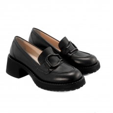 Black colour women court shoes