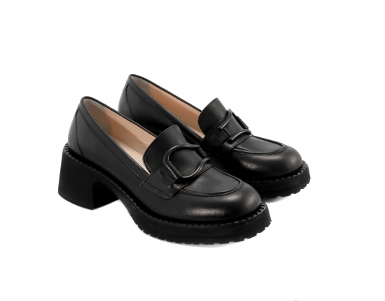 Black colour women court shoes