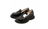 Black colour women court shoes