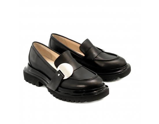 Black colour women court shoes