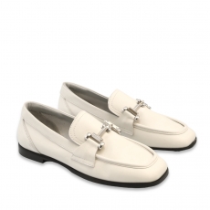 ivory colour women court shoes