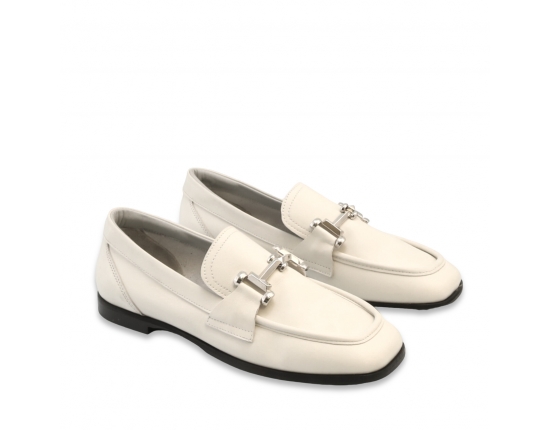 ivory colour women court shoes