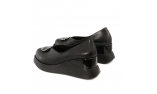 Black colour women court shoes