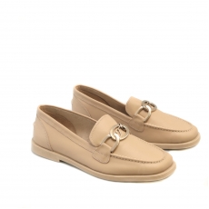 Brown colour women court shoes