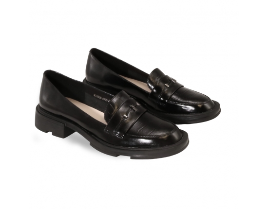 Black colour women court shoes