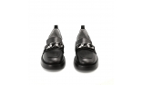 Black colour women court shoes