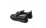 Black colour women court shoes