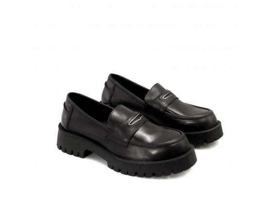 Black colour women court shoes