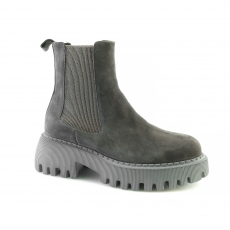 Grey colour women ankle boots