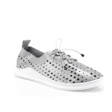 Grey colour women leisure shoes