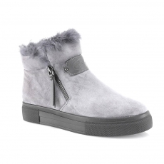 Grey colour women winter shoes