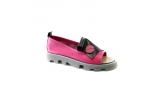 Red colour women open shoes
