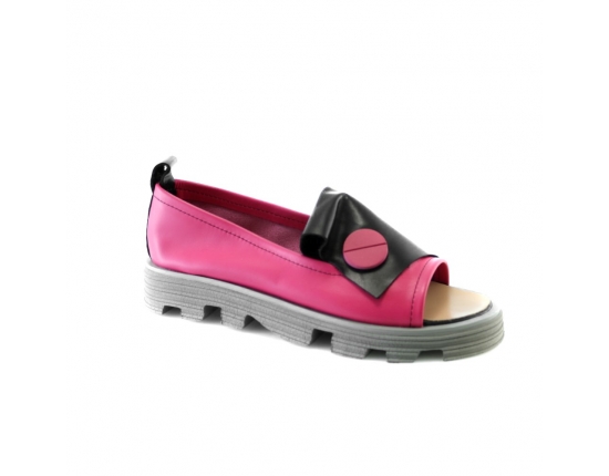 Red colour women open shoes