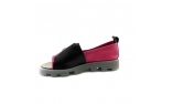 Red colour women open shoes