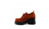 Red colour women court shoes