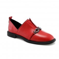 Red colour women court shoes