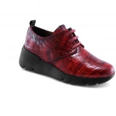 Red colour women court shoes