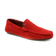 Red colour men open shoes