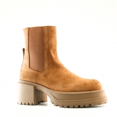 Brown colour women ankle boots