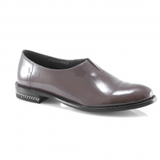 Brown colour women court shoes