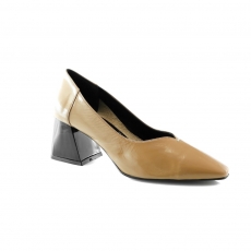 Brown colour women court shoes