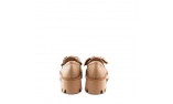 Brown colour women court shoes